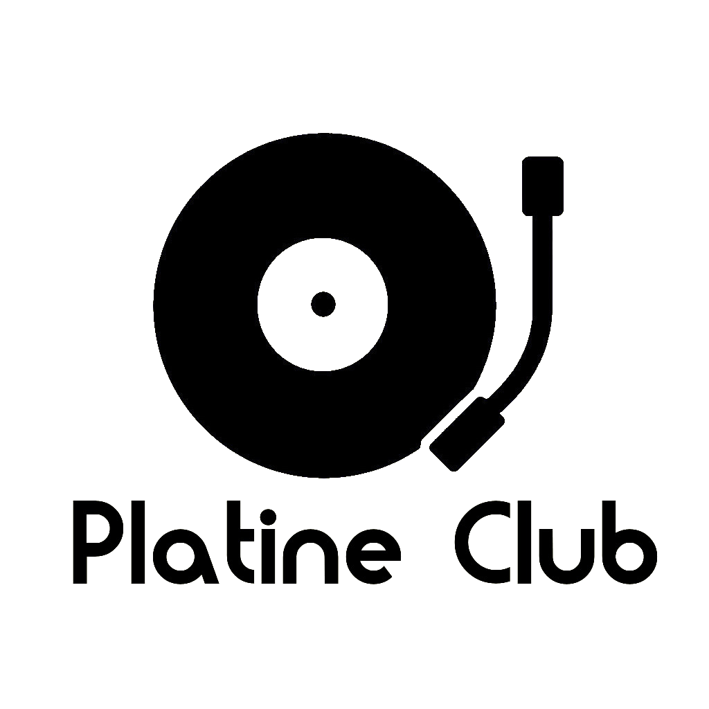 logo platine club propre avec texte fond transparent logo platine club